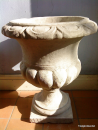 Urna, kruka. Italiensk handgjord kruka i marmorkross