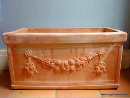 Italiensk handgjord lerkruka. Terracotta från Toscana